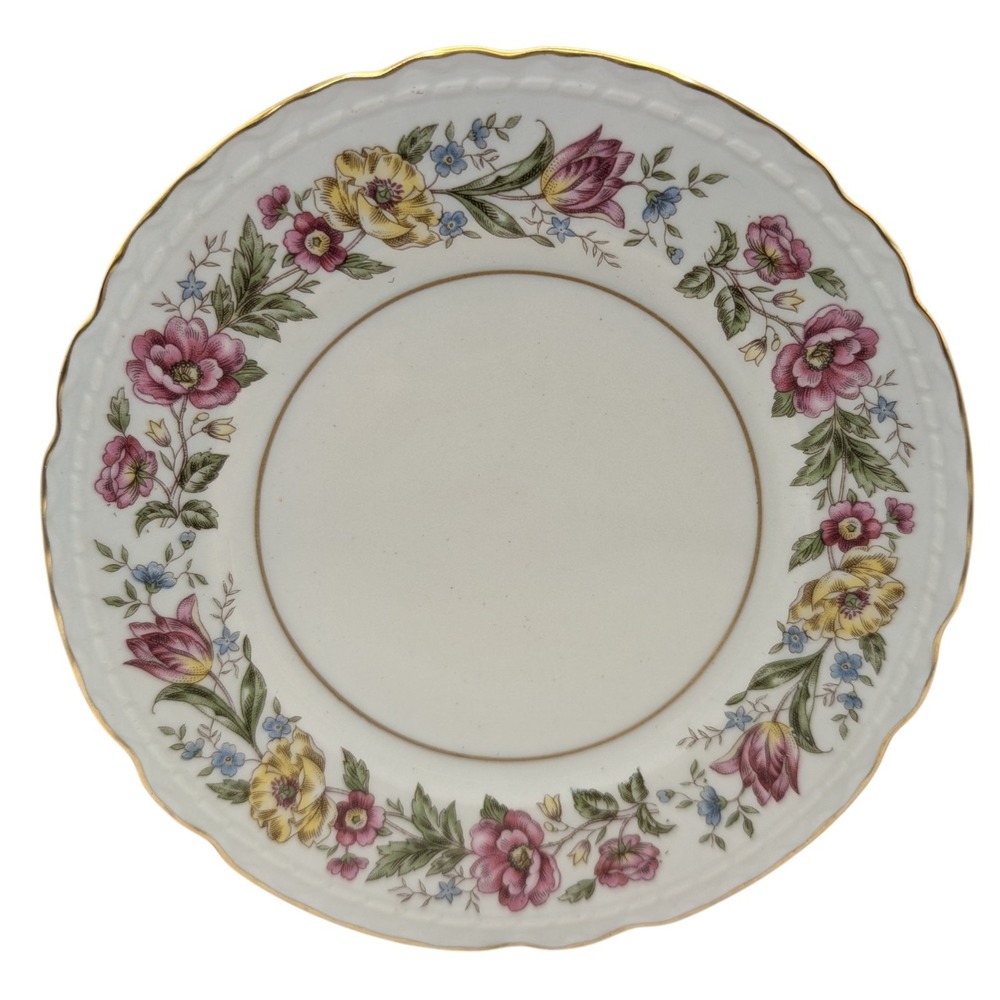 Vintage Royal Jackson Bread Plate Lady Mayfair Vogue Ceramic Scalloped Edge